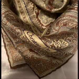 Christian Dior silk scarf